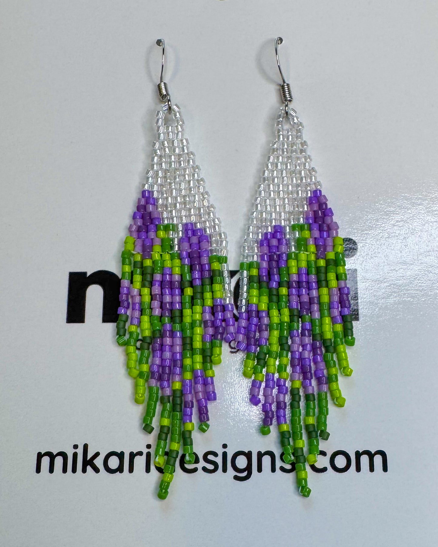 Lavender Rae Crystal Beaded Earrings