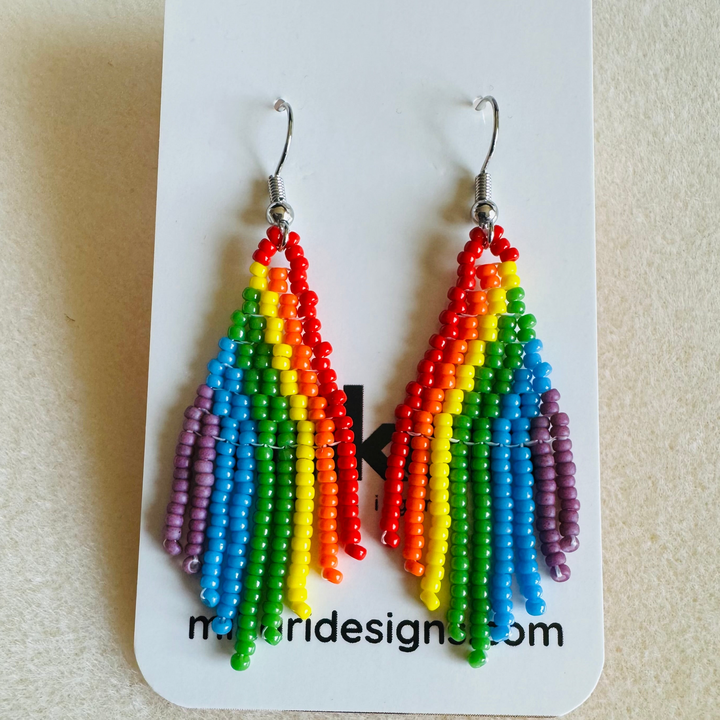Cosette Fringe Earrings in Rainbow