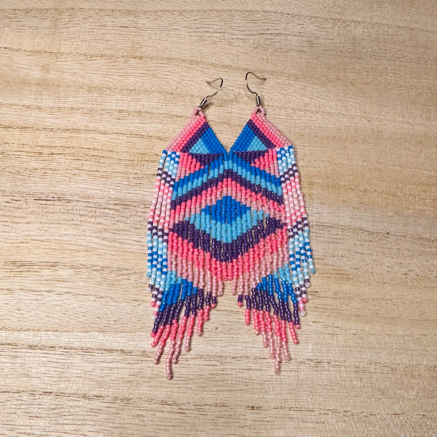 Violet Spirit Fringe Earrings