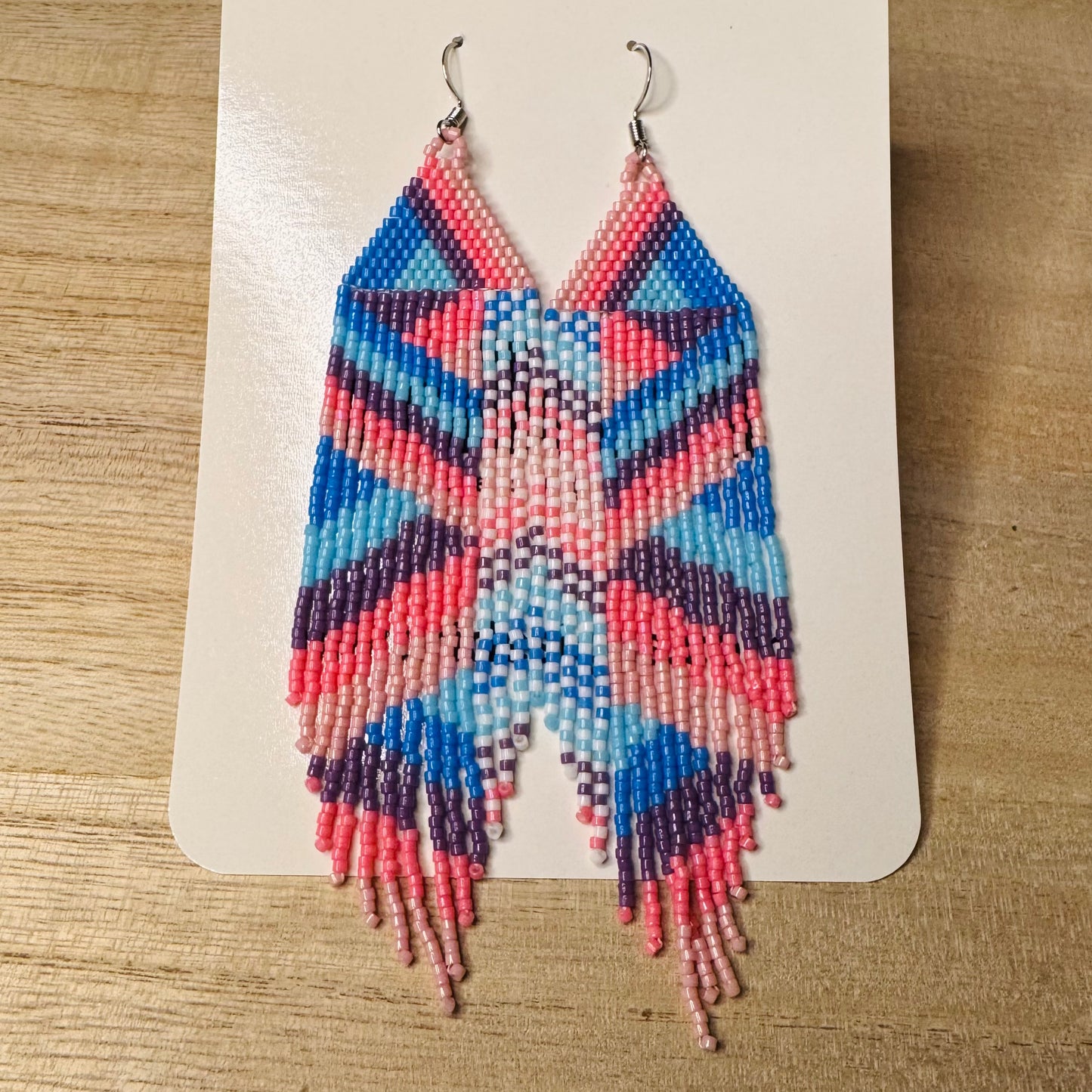 Violet Spirit Fringe Earrings