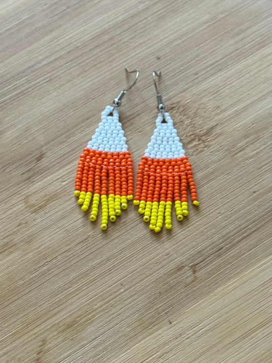 Mini Muse Earrings in Candy Corn