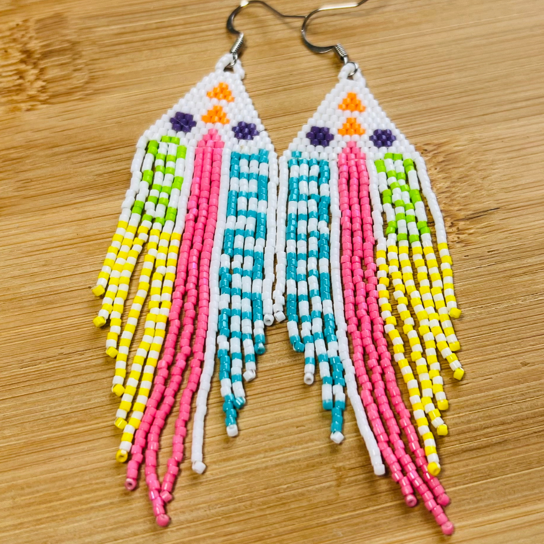 Sunday Doodle Fringe Earrings