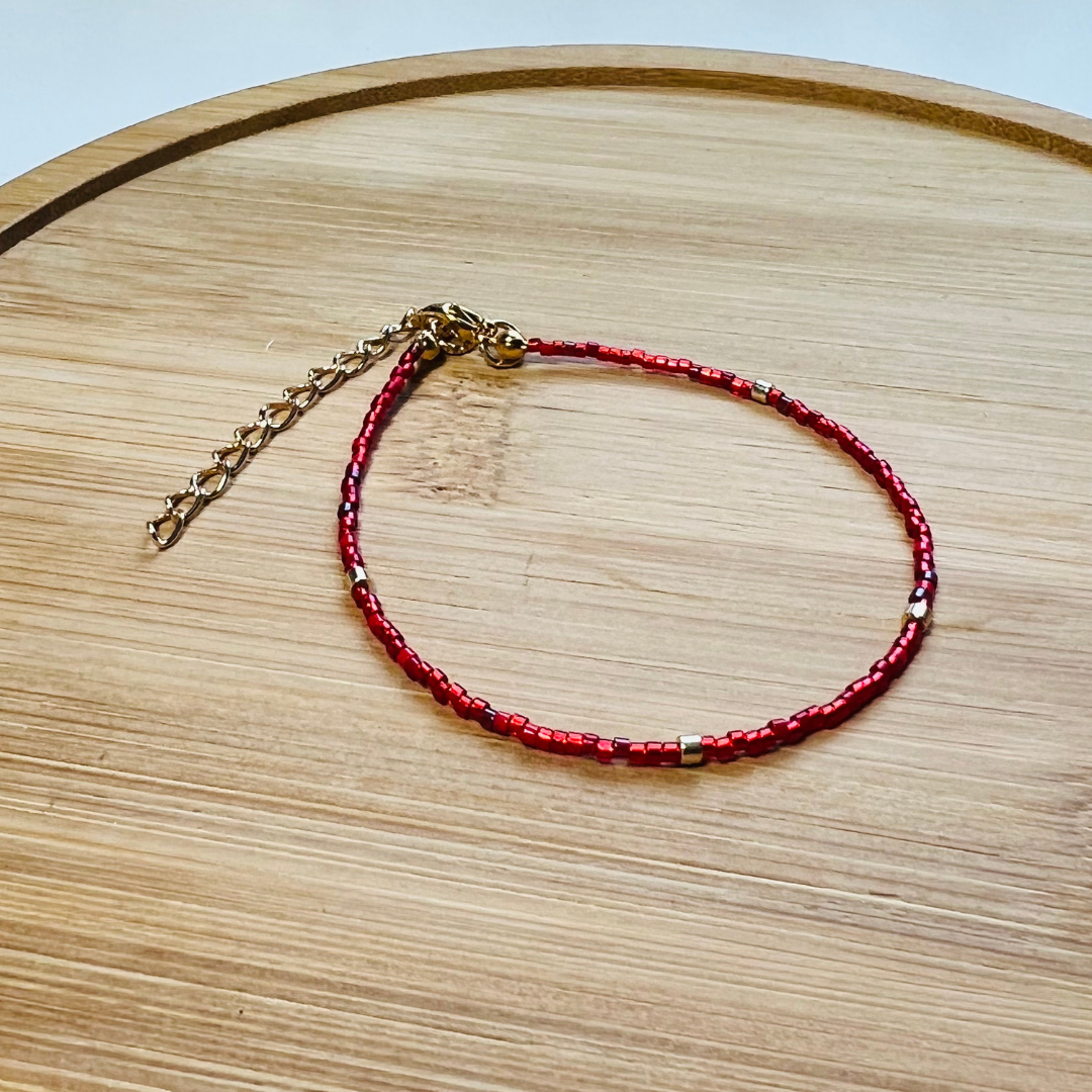 Birth Month Bracelet In Ruby