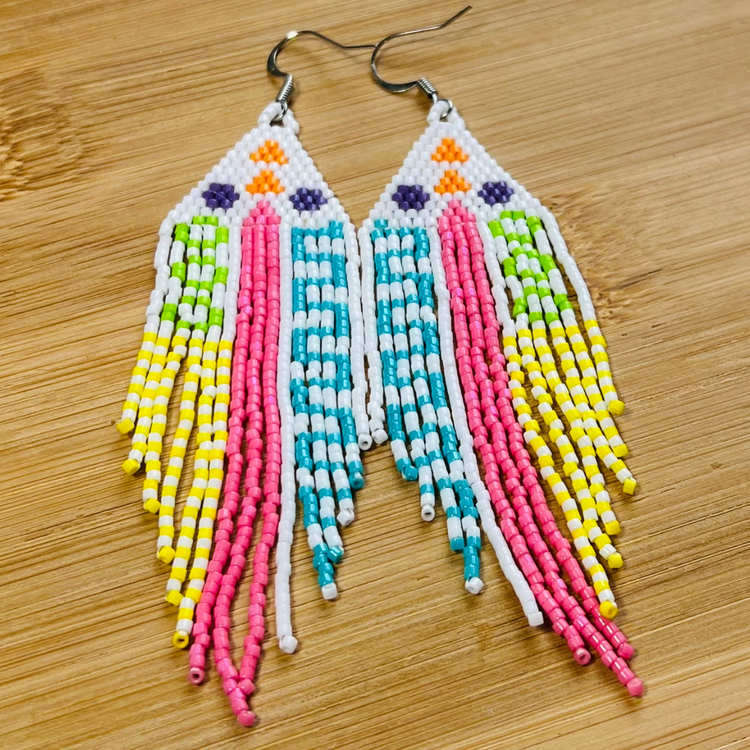 Sunday Doodle Fringe Earrings