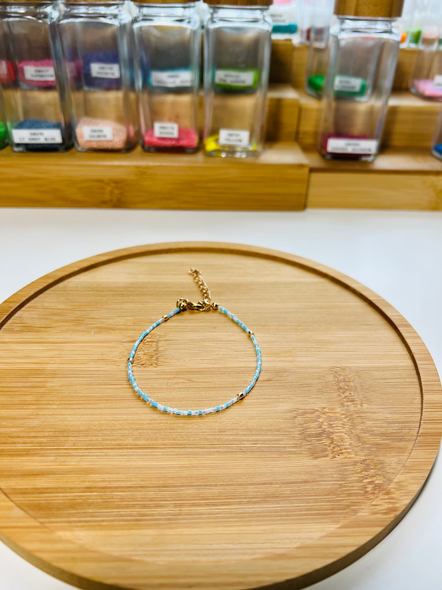 Birth Month Bracelet In Aquamarine