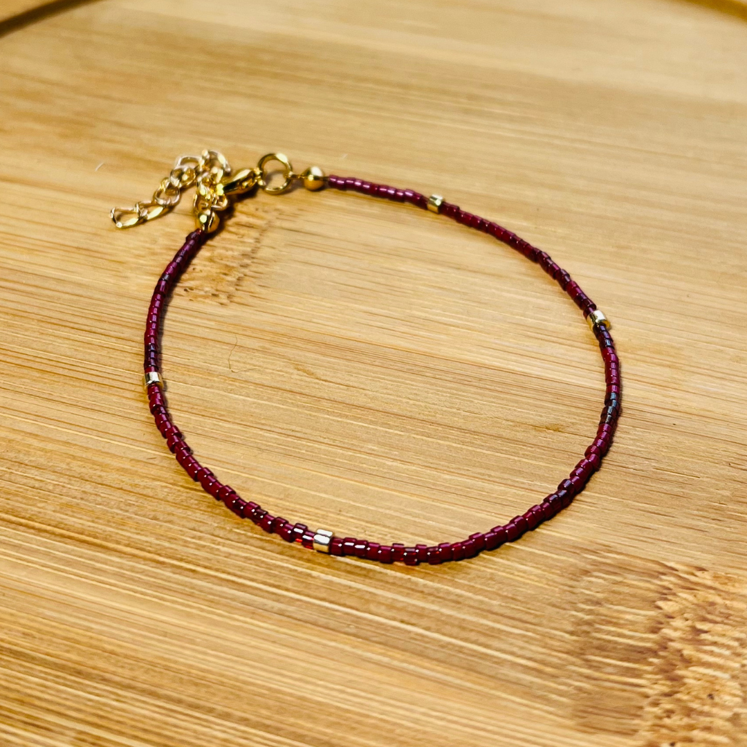 Birth Month Bracelet In Garnet