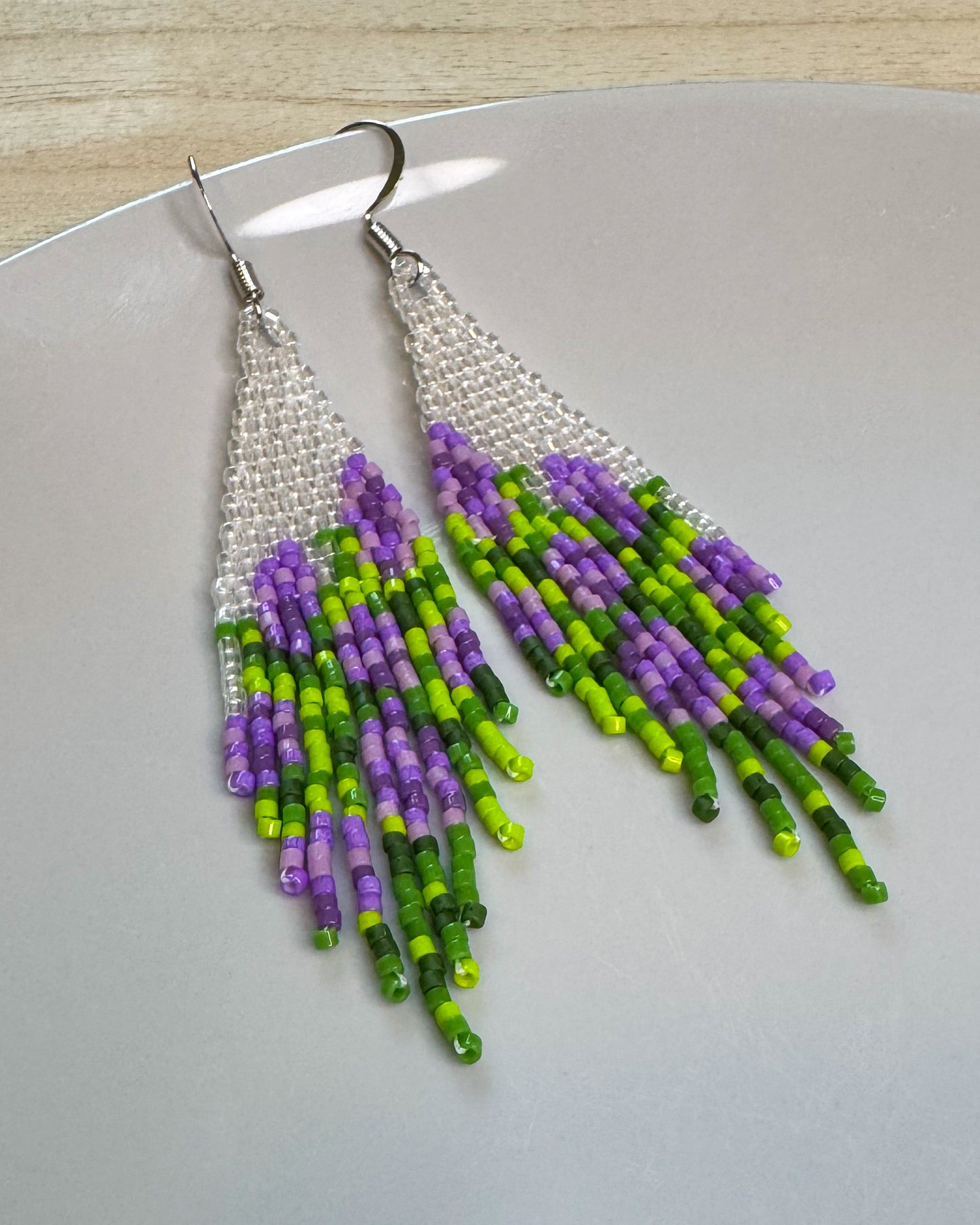 Lavender Rae Crystal Beaded Earrings