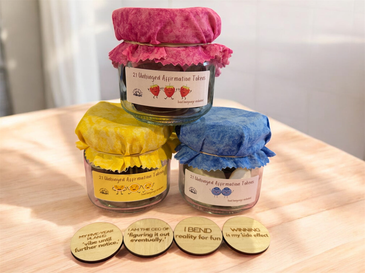 Mentally Jammed Affirmation Token Jar