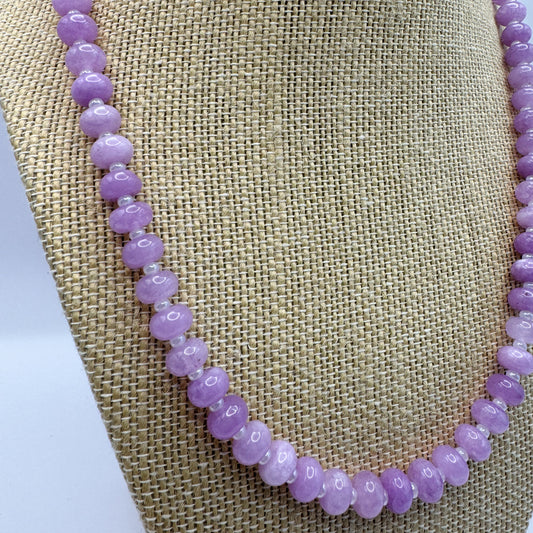 Lavender Sugar Gemstone Necklace