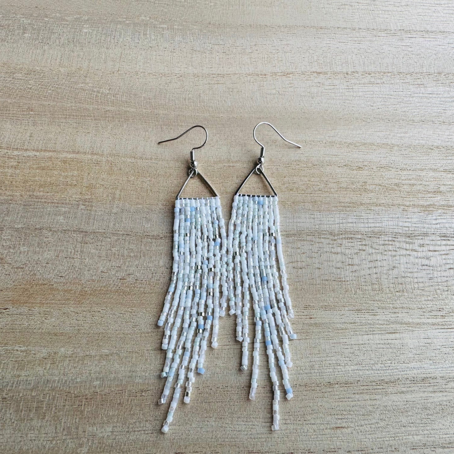 Holiday Sparkle Triangle Fringe Earrings in Winter Wonders