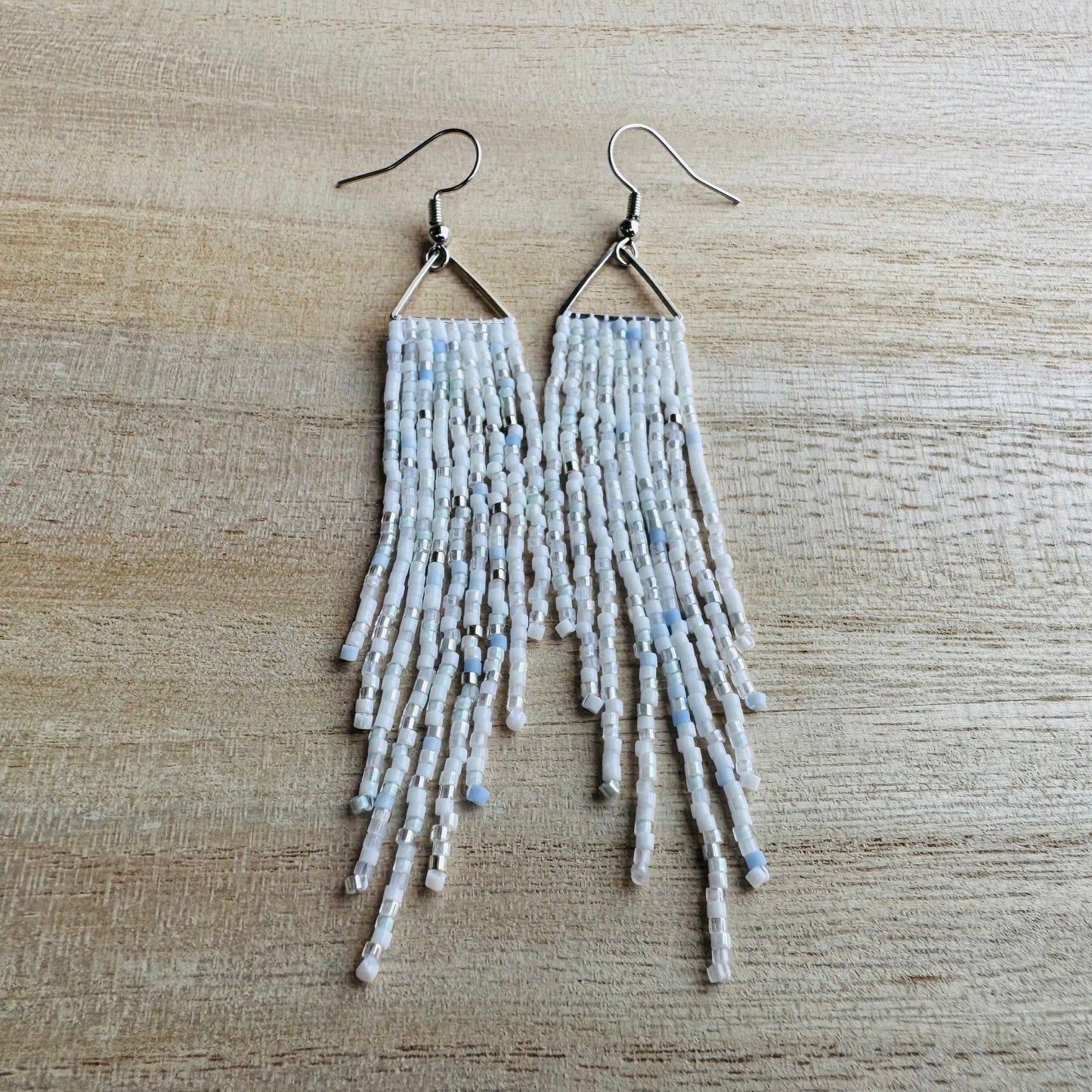 Holiday Sparkle Triangle Fringe Earrings in Winter Wonders