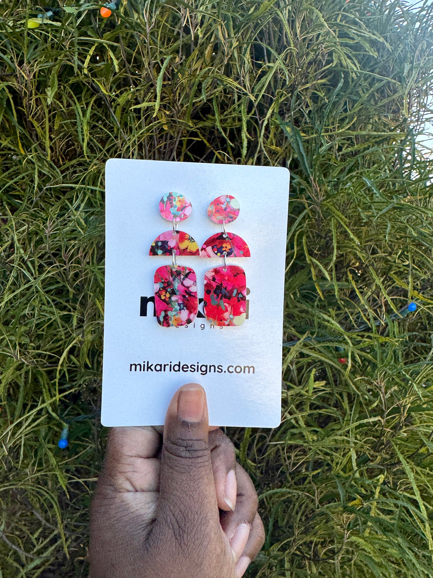 Nova Earring in Rosy Confetti