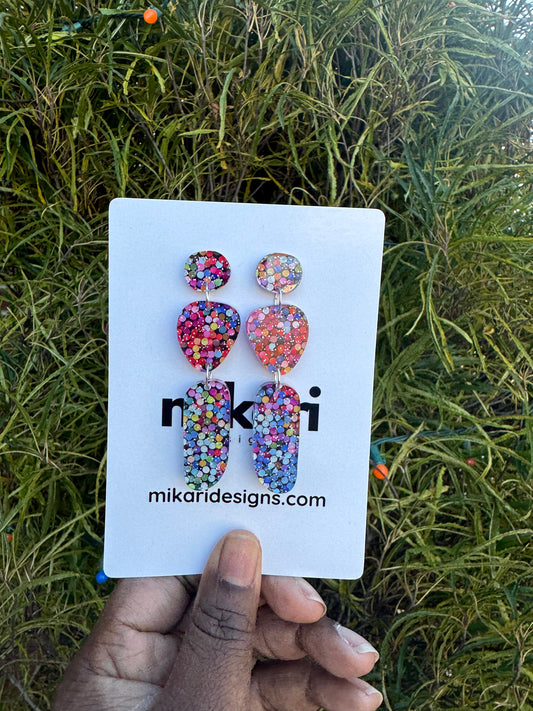 Sienna Earring in Confetti Burst