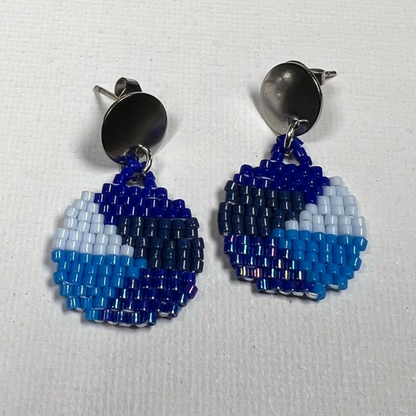 Tihana Earrings in Blue Denim