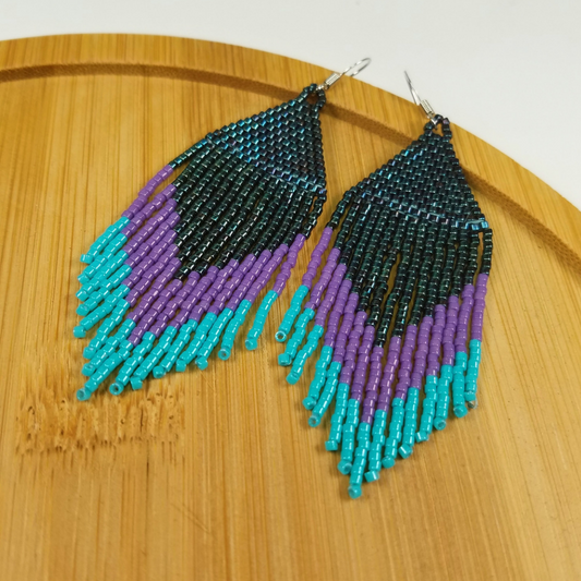 Phaedra Fringe Earrings in Turquoise
