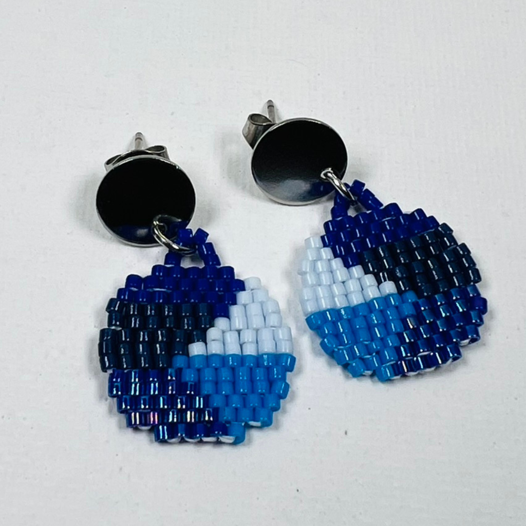 Tihana Earrings in Blue Denim
