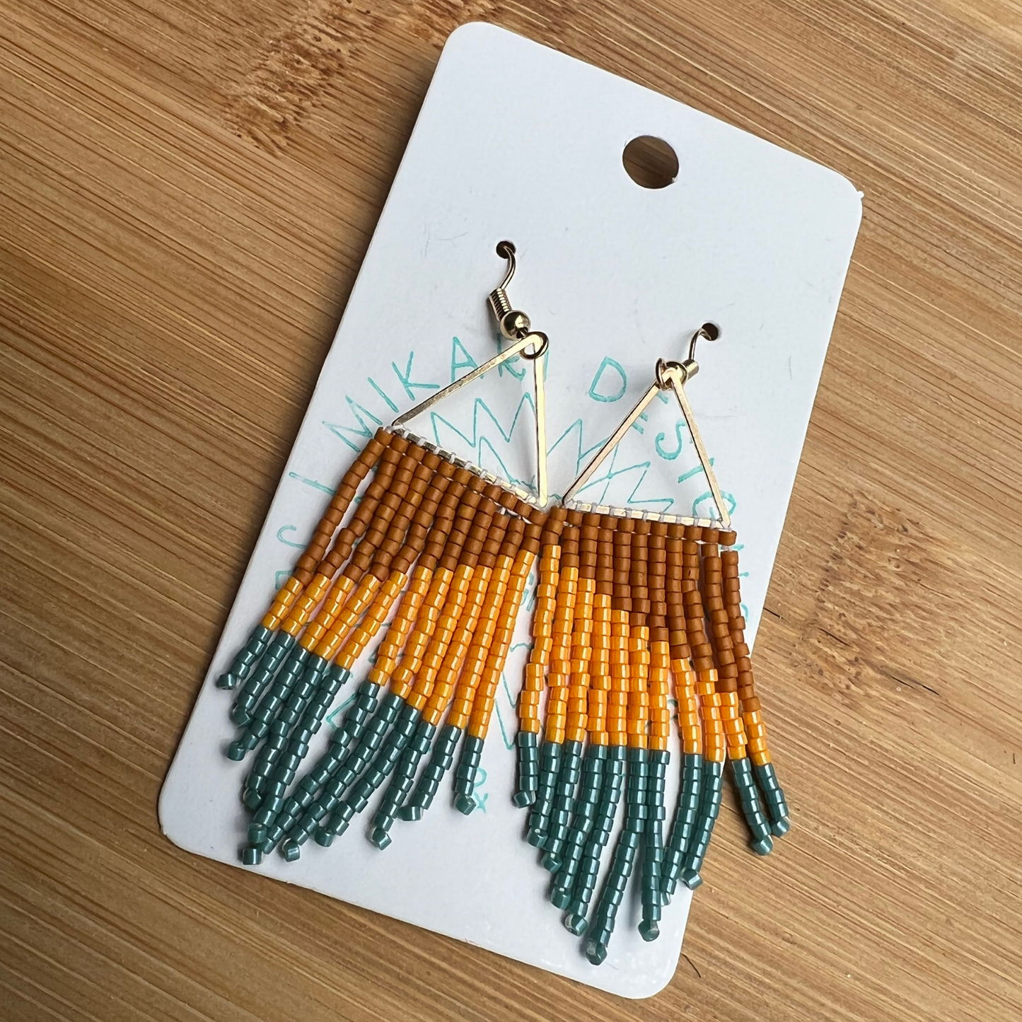 Louella Fringe Earrings in Tropical Marigold