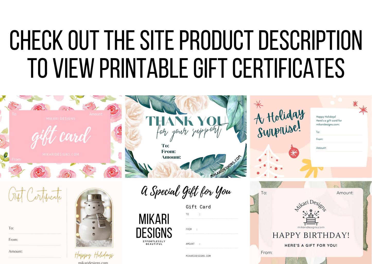 Mikari Designs Gift Card