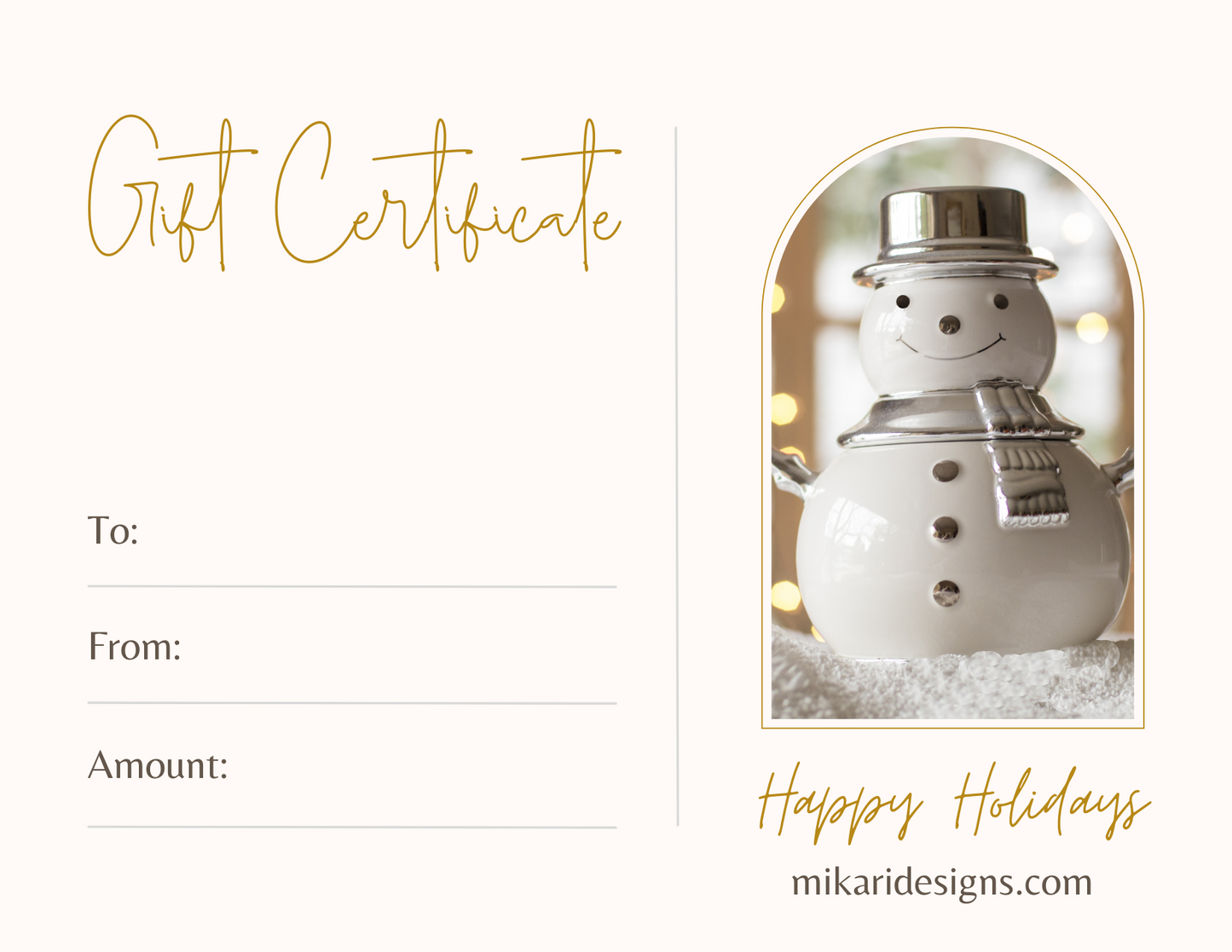 Mikari Designs Gift Card