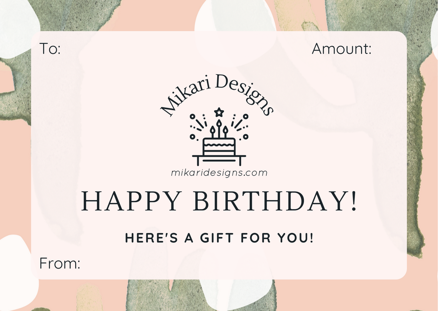 Mikari Designs Gift Card