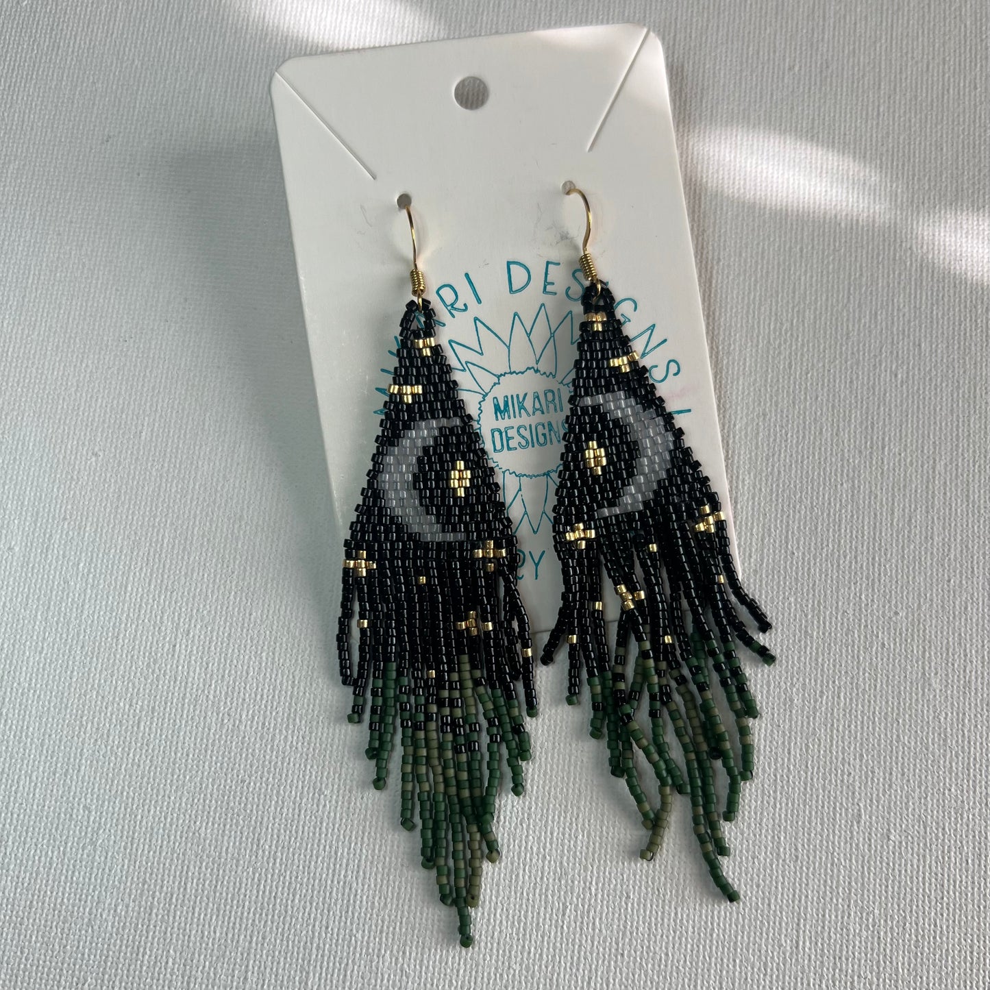 Custom Beaded Fringe Earrings