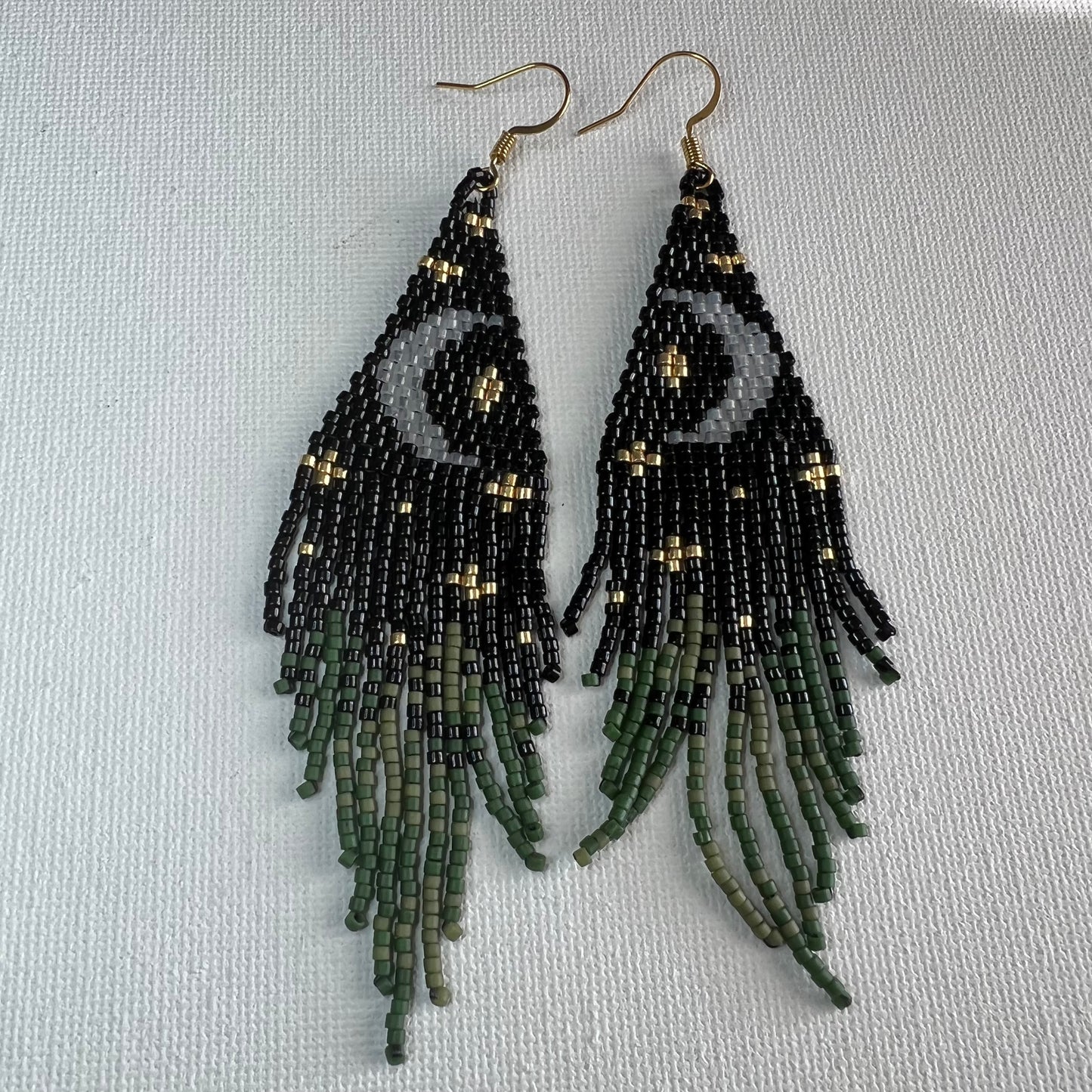 Custom Beaded Fringe Earrings